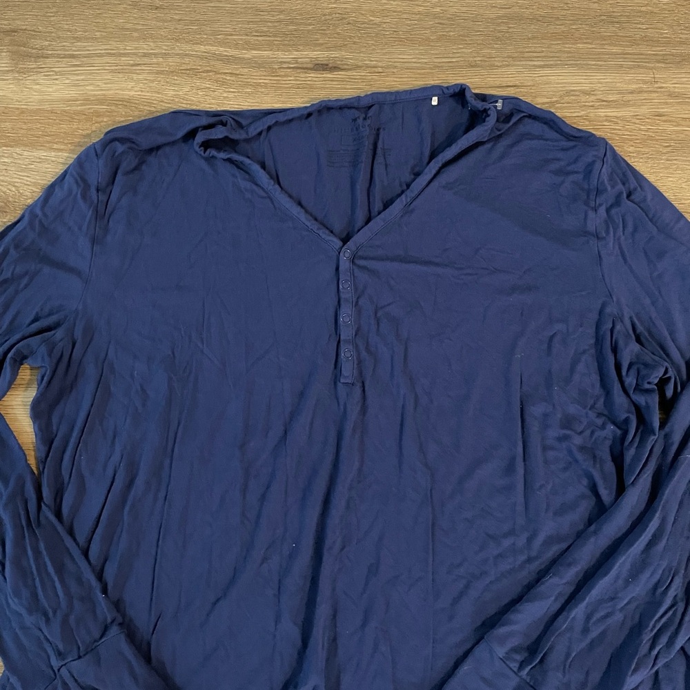 Little Sleepies Deep Blue Pajama Top - Picture 2 of 3